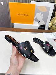 LV x TM Monogram Flat Slide Black 287003 - 5