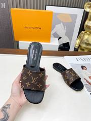 LV x TM Monogram Flat Slide Brown 287003 - 5