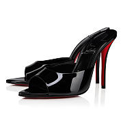Christian Louboutin Miss Z Mule Patent Calf Leather Black 10CM - 5