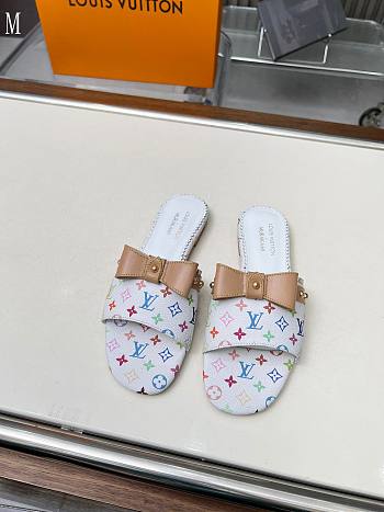 LV x TM Monogram Flat Slide White 287002