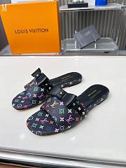 LV x TM Monogram Flat Slide Black 287002 - 3