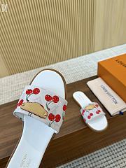 LV x TM Lily Flat Mule White Cherry 3723012 - 6