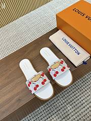 LV x TM Lily Flat Mule White Cherry 3723012 - 4