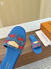 LV x TM Lily Flat Mule Blue Cherry 3723012 - 5