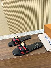 LV x TM Lily Flat Mule Black Cherry 3723012 - 6