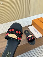 LV x TM Lily Flat Mule Black Cherry 3723012 - 2