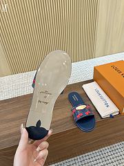 LV x TM Lily Flat Mule Navy Cherry 3723012 - 4