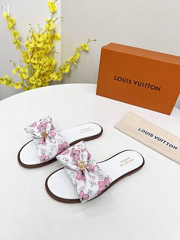 LV x TM Lily Flat Mule White 3723012