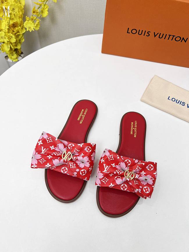 LV x TM Lily Flat Mule Red 3723012 - 1