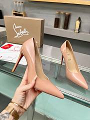 Christian Louboutin Kate Pumps Patent Calf Leather Nude 100 mm - 5