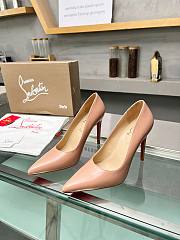 Christian Louboutin Kate Pumps Patent Calf Leather Nude 100 mm - 4