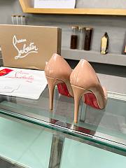 Christian Louboutin Kate Pumps Patent Calf Leather Nude 100 mm - 3