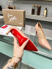 Christian Louboutin Kate Pumps Patent Calf Leather Nude 100 mm - 2