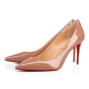 Christian Louboutin Kate Pumps Patent Calf Leather Nude 85 mm - 2