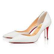 Christian Louboutin Iriza Pumps Nappa Leather Bianco White 85 mm - 3