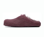 Marni Fussbet Sabot Calf-hair Slippers Purple - 1