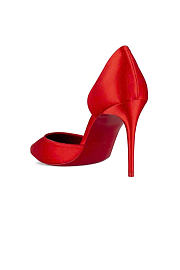 Christian Louboutin Iriza Pumps Crepe satin Ole Red 100mm - 6