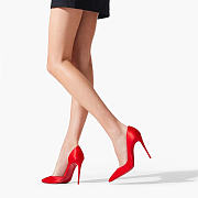 Christian Louboutin Iriza Pumps Crepe satin Ole Red 100mm - 5