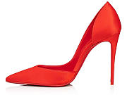 Christian Louboutin Iriza Pumps Crepe satin Ole Red 100mm - 3