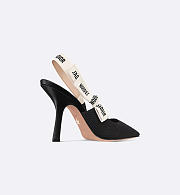 J'aDior Slingback Pump Black Technical Fabric - 3