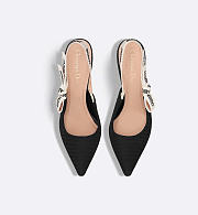 J'aDior Slingback Pump Black Technical Fabric - 4