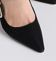 J'aDior Slingback Pump Black Technical Fabric - 5