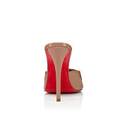 Christian Louboutin Miss Z Mule Patent Calf Leather Blush 10CM - 4