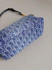 Dior Star Denim Blue Bag Size 28x14x10CM - 6