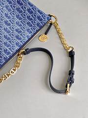 Dior Star Denim Blue Bag Size 28x14x10CM - 5