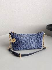 Dior Star Denim Blue Bag Size 28x14x10CM - 3