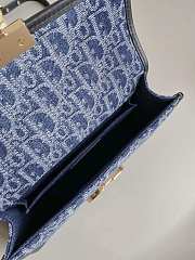 Dior Montaigne Denim Blue Bag Size 21x6x12CM - 5