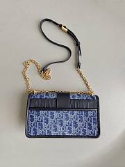 Dior Montaigne Denim Blue Bag Size 21x6x12CM - 2
