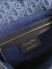Dior Saddle Denim Blue Bag Size 24x6x18CM - 6