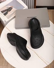 Balenciaga Crocs Rubber Mules in Black - 3