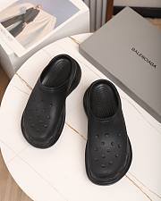 Balenciaga Crocs Rubber Mules in Black - 2