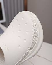 Balenciaga Crocs Rubber Mules in White - 5