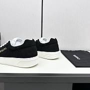 Chanel Black White Low Top Sneakers - 3