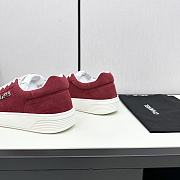 Chanel Red Low Top Sneakers - 4