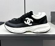 Chanel CC Logo Sneaker Black White CC2412 - 1