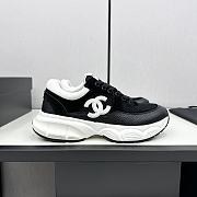 Chanel CC Logo Sneaker Black White CC2412 - 6