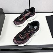 Chanel Fabric & Laminated Purple & Silver Sneakers - 2