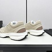 Chanel White Beige Low Top Sneakers - 2