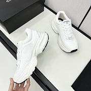 Chanel White White Low Top Sneakers - 3