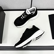 Chanel White Black Low Top Sneakers - 6