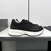 Chanel White Black Low Top Sneakers - 4