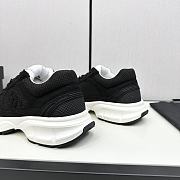 Chanel White Black Low Top Sneakers - 2