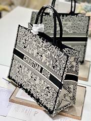 Dior Book Tote Bag Black Size 42x35x18CM - 6
