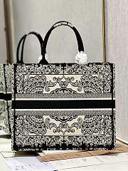 Dior Book Tote Bag Black Size 42x35x18CM - 4