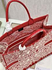 Dior Book Tote Bag Red Size 42x35x18CM - 2