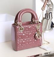 Dior Lady Pink Bag Size 17x15x7CM - 2